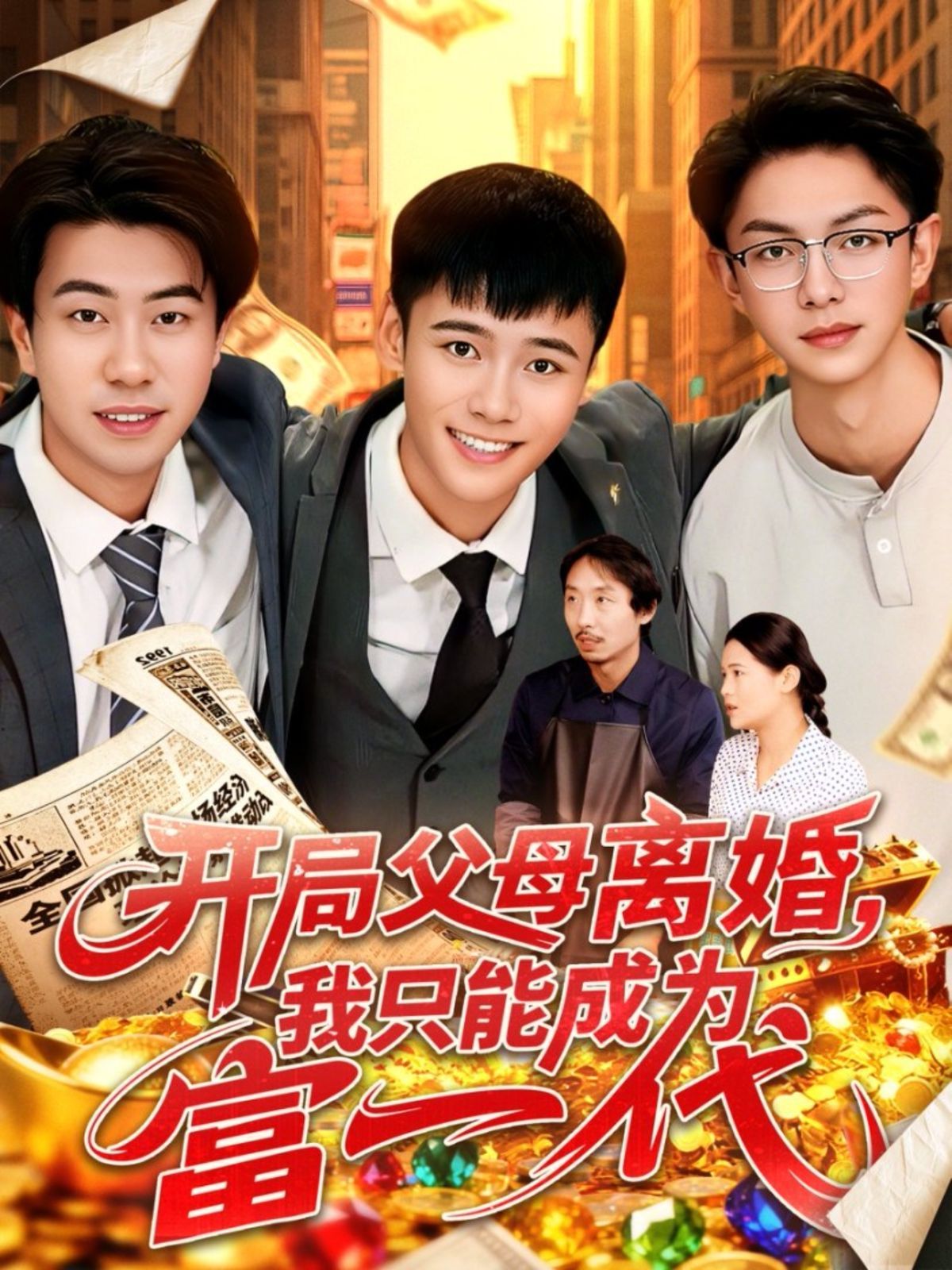 《开局父母离婚，我只能成为富一代(2025)》高清海报 免费在线观看
