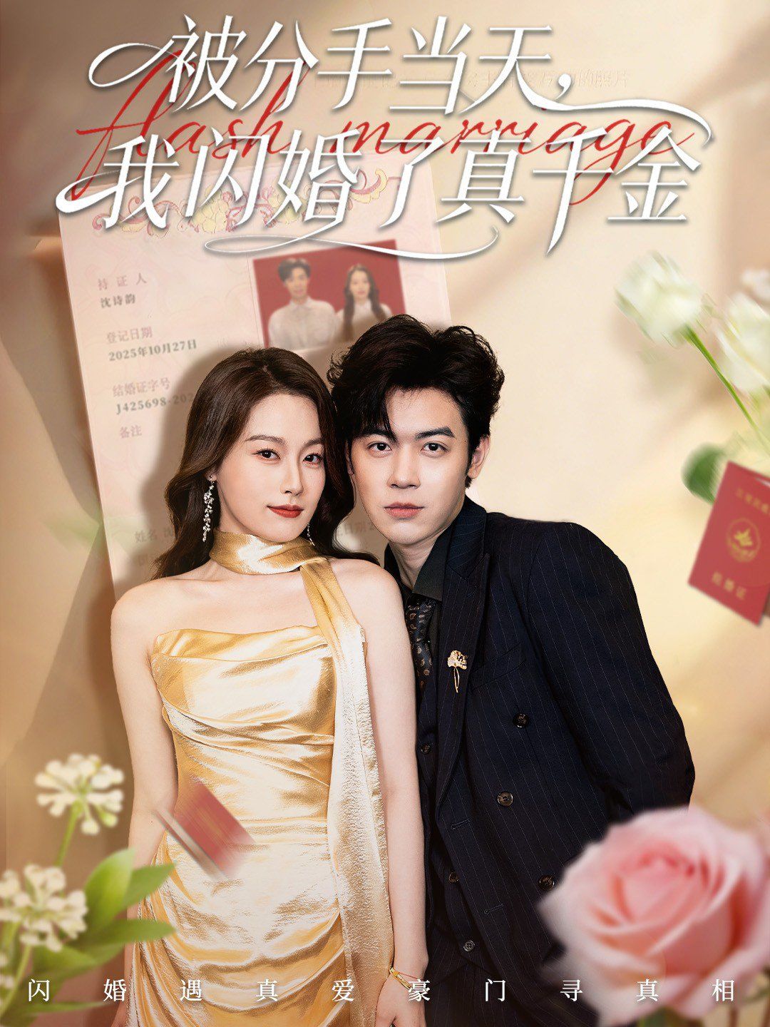 《被分手当天我闪婚了真千金（刚分手被美女姐姐拉去领证）(2025)》高清海报 免费在线观看